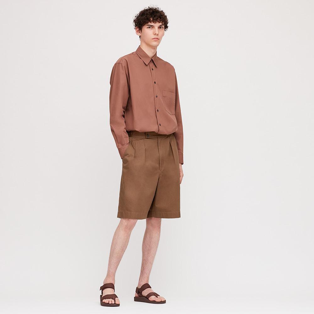 Uniqlo U Gurkha Shorts in Brown, Men's 