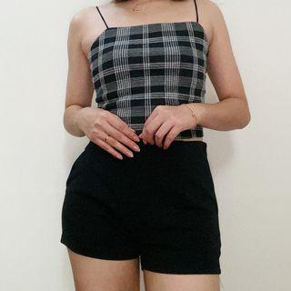 Valleygirl Black Side-zip Shorts