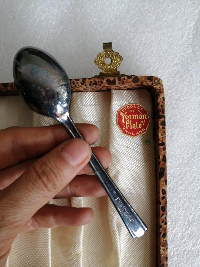 Vintage Yeoman Plate EPNS Silver Plated teaspoon 12pcs, Furniture