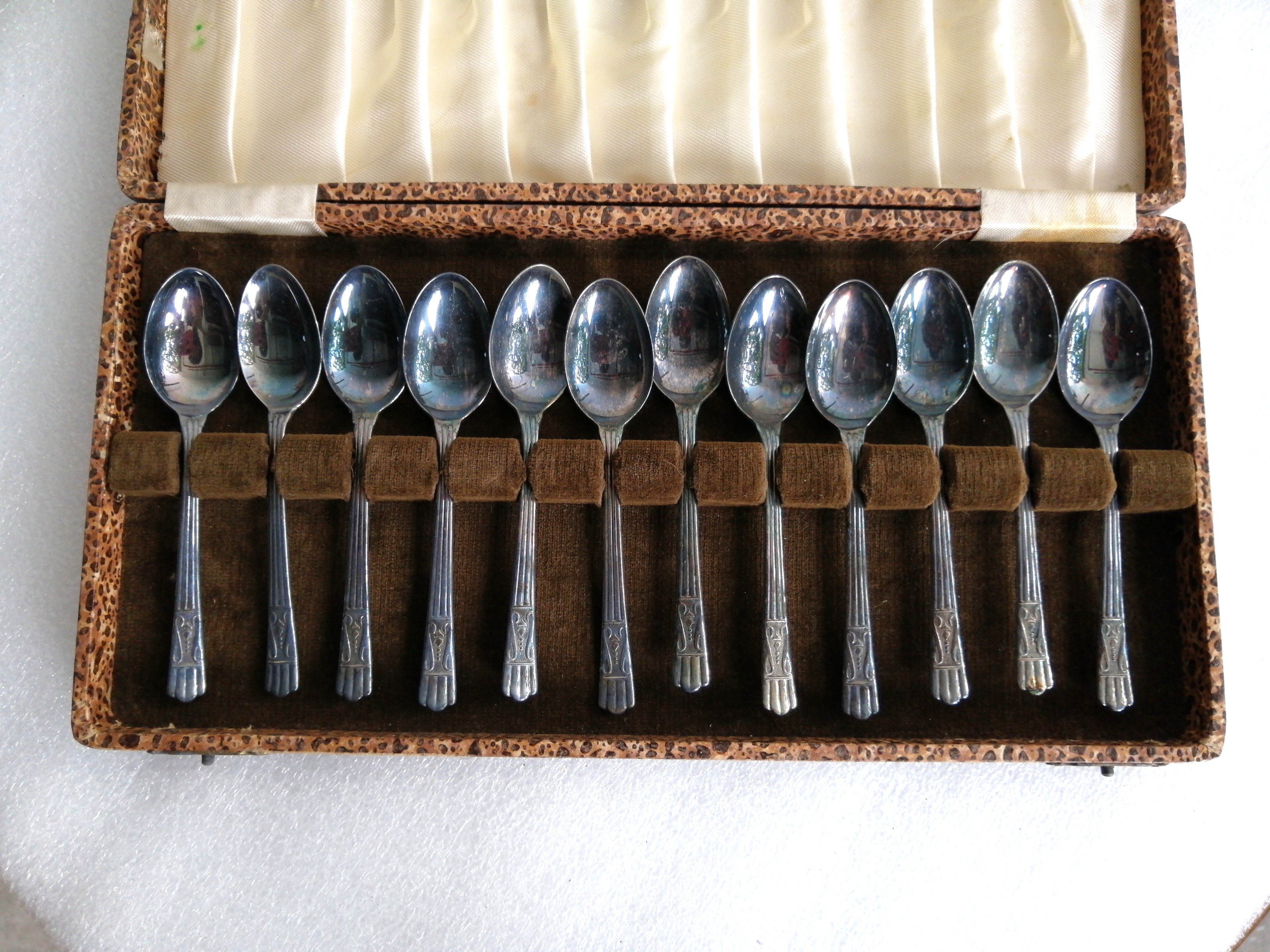 Vintage Yeoman Plate EPNS Silver Plated teaspoon 12pcs, Furniture