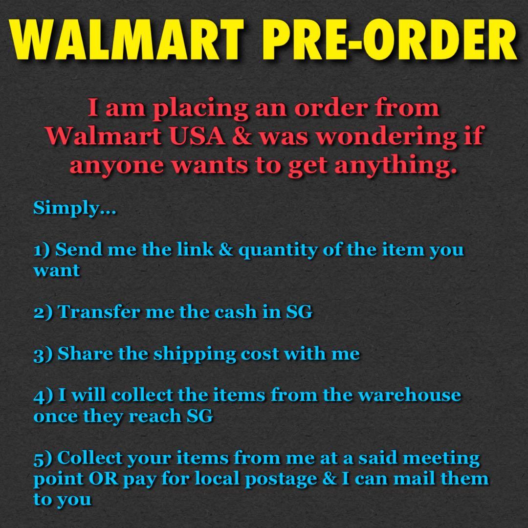WALMART PreOrder, Bulletin Board, Preorders on Carousell