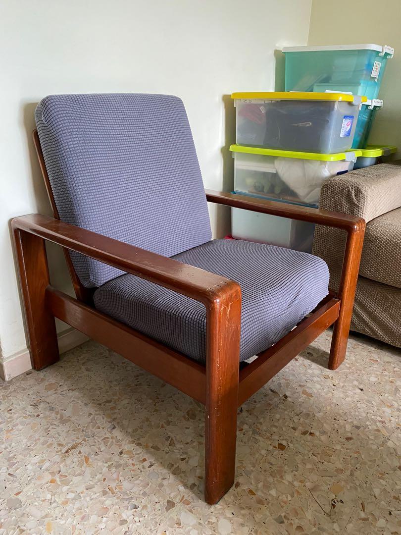 Wooden chair with foam clearance