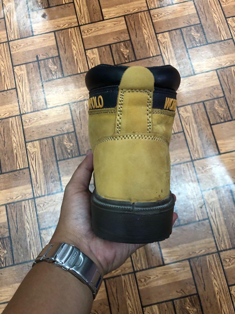 Polo steel shop toe work boots
