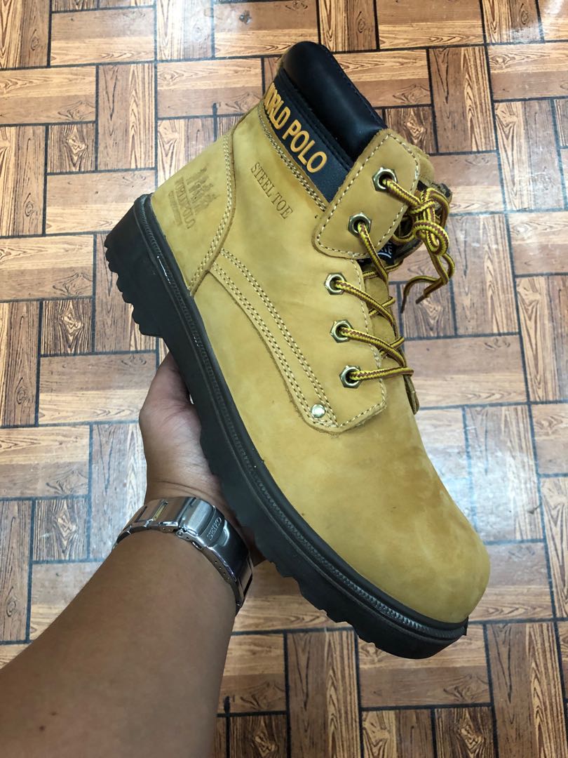 Mens polo 2025 work boots