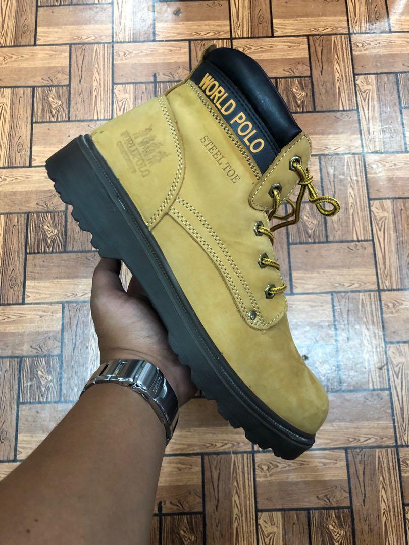 Polo steel 2025 toe work boots