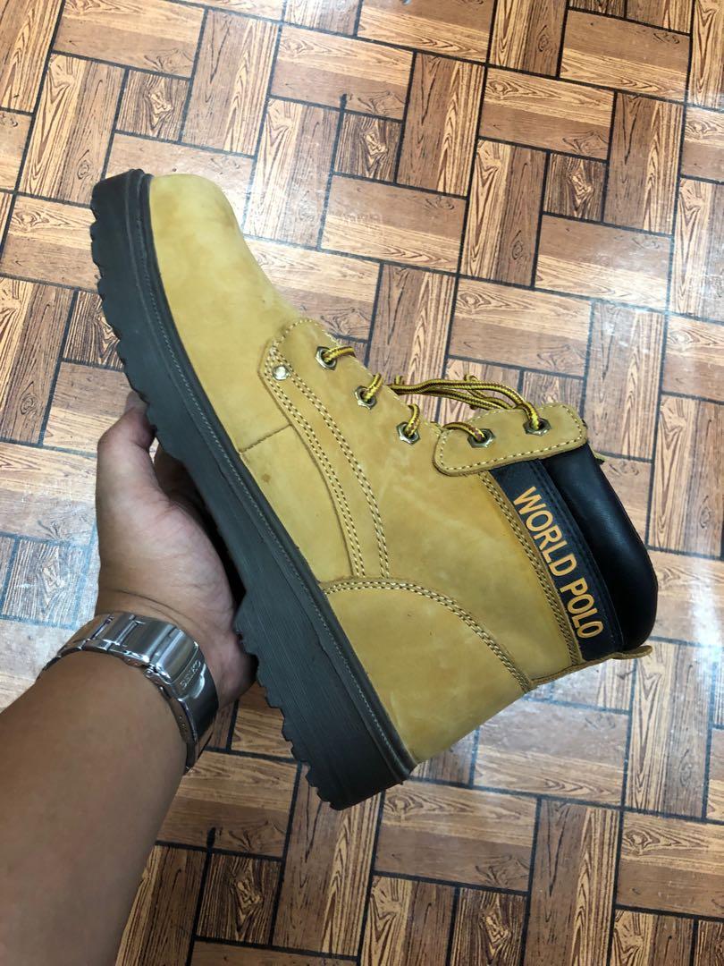 Polo steel shop toe work boots