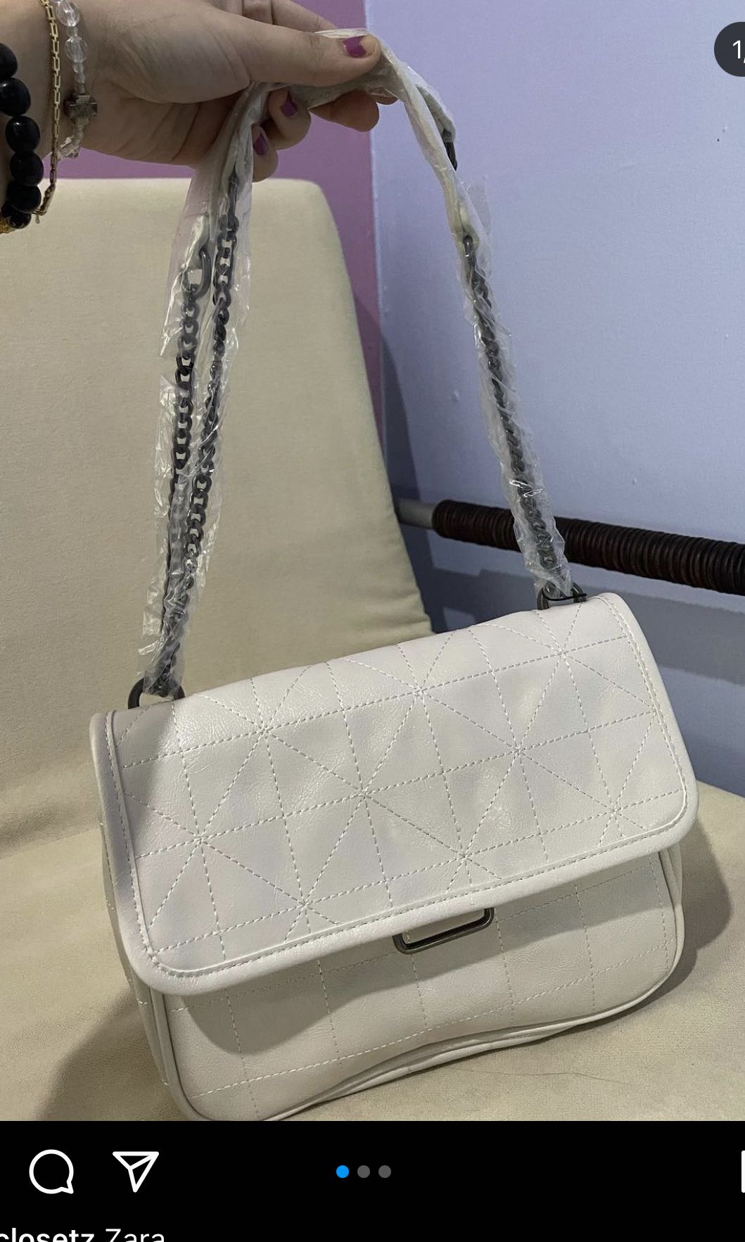 Zara white best sale bag
