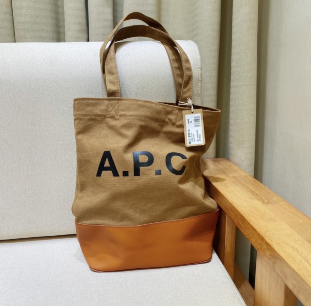 真皮帆布100%new APC axelle bag, 女裝 