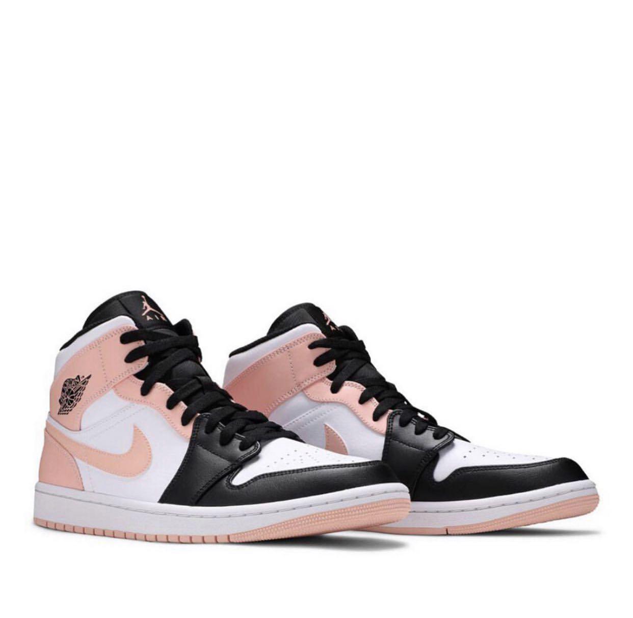 Nike Air Jordan 1 Mid Crimson Tint Toe Women s Fashion