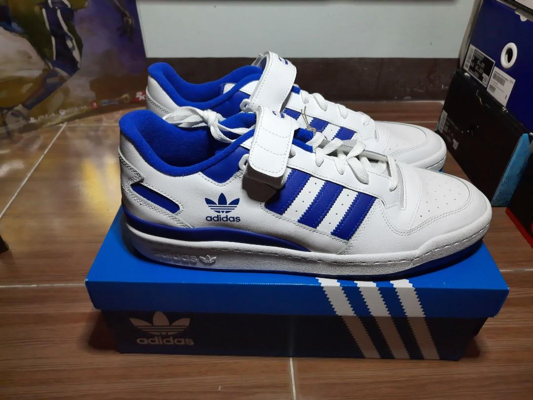 Adidas Forum Low White Royal Blue, Men's Fashion, Footwear, Sneakers on  Carousell
