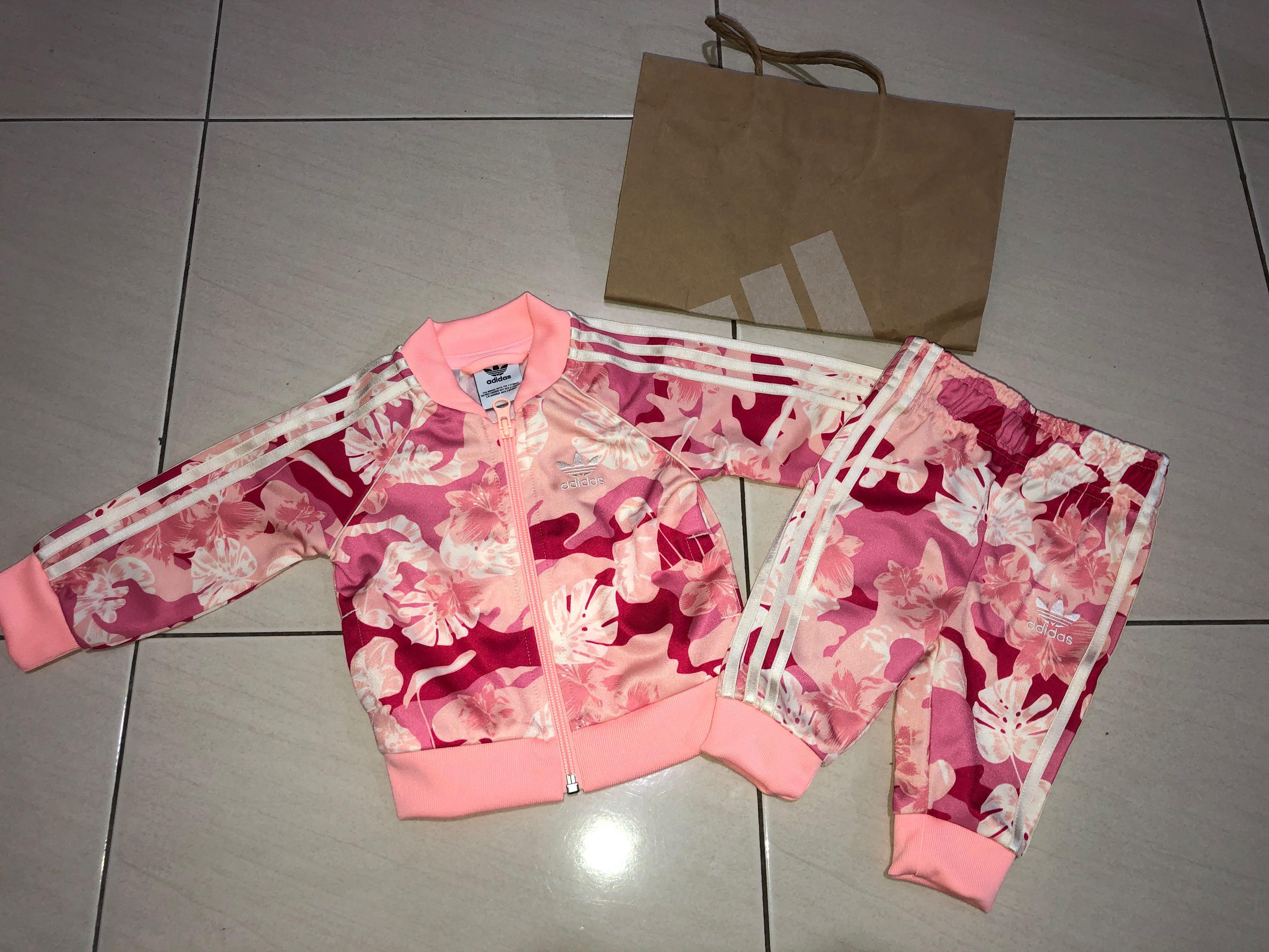 Adidas Tracksuit Baby Girl New 3 6 M