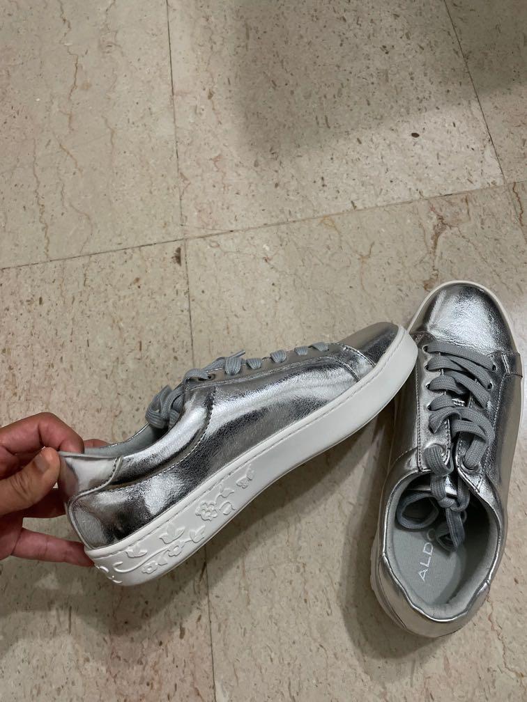 Aldo silver sneakers