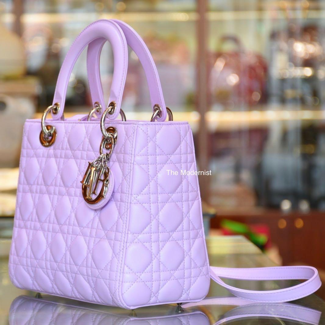 Purple discount dior bag