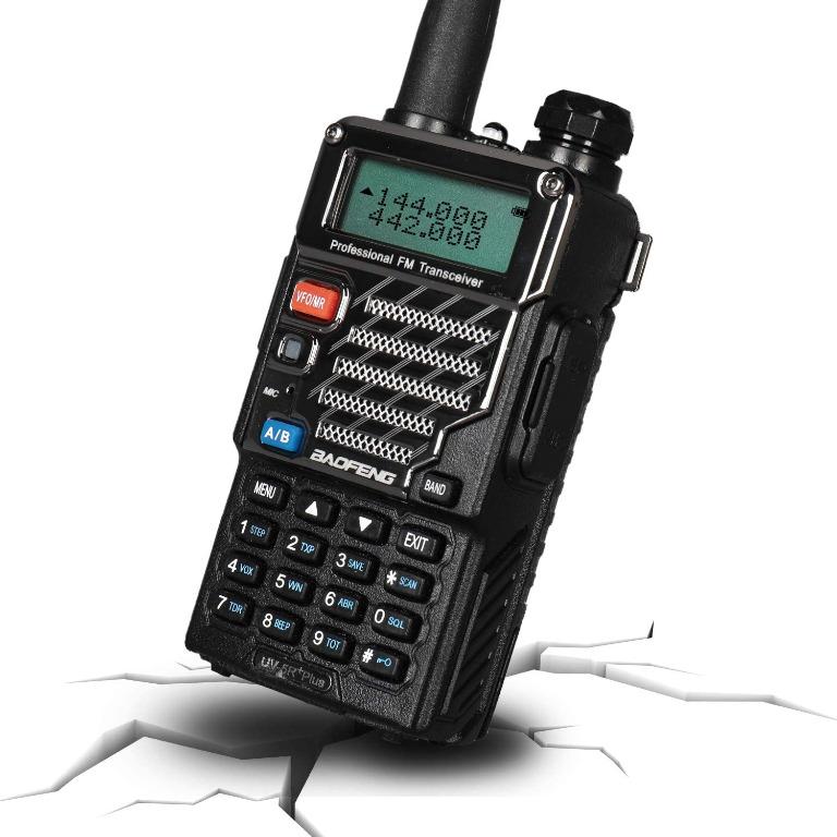 BaoFeng UV-5R Plus Walkie Takie Professional Amateur Radio VHF UHF Dual  Band Two Way Radio Long Range 128 Channels with Earpiece (crumpled  packaging), Mobile Phones  Gadgets, Walkie-Talkie on Carousell