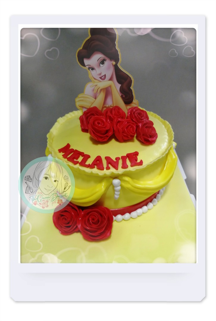 Beauty And The Beast Bella Fondant Cake Food Drinks Fresh Produce On Carousell