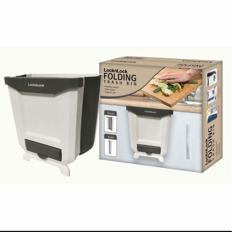 BNIB Locknlock folding trash bin sampah, Kitchen & Appliances di Carousell