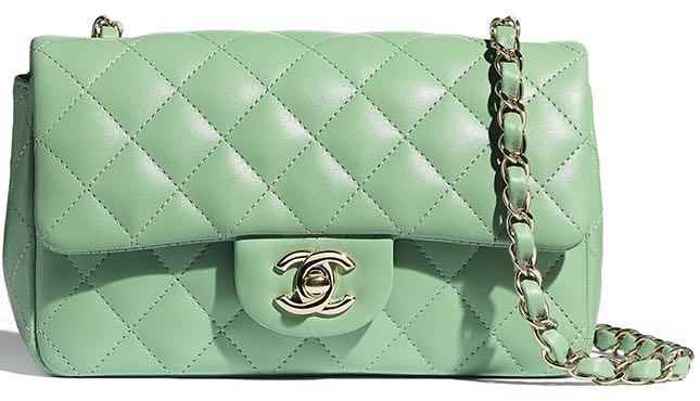 Authentic Chanel Mini Flap Bag Dark Green Lambskin Silver Hardware Luxury  Bags  Wallets on Carousell