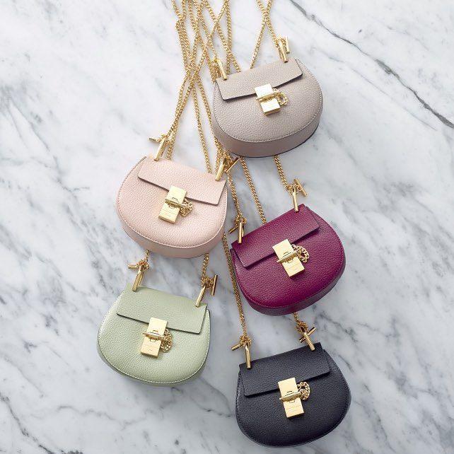 Chloe Nano Drew Bag Motty Grey