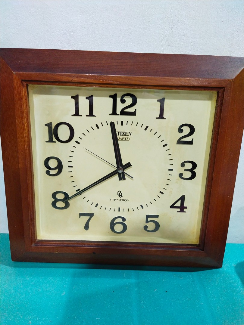 Citizen Wall Clock Japan, Furniture & Home Living, Home Decor, Clocks on Carousell