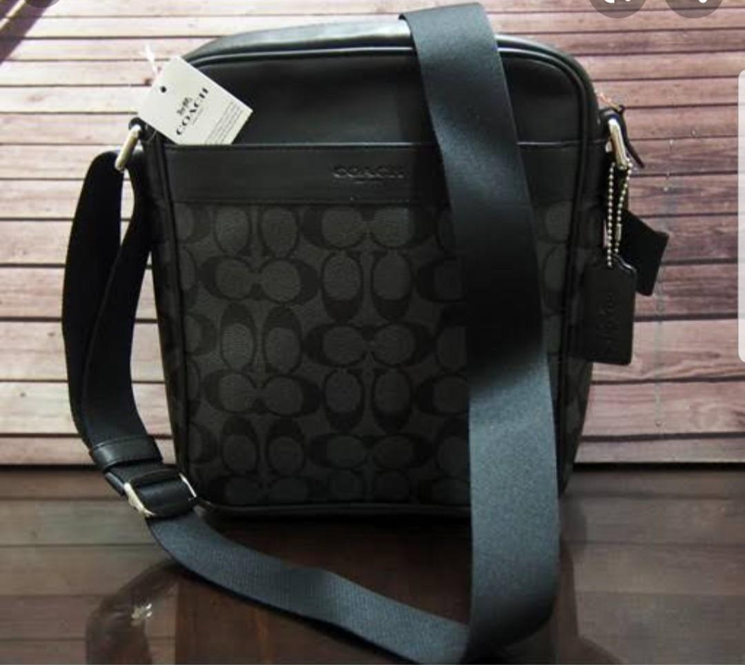 COACH flight bag (authentic) (Category: Sling Bags) located in Manila. Submitted by markrianne (Listing ID 1098943469, Image 1). Description: COACH flight bag (authentic) 100% authentic US bought Comes with PaperBag / Dustbag / CareCard Meet up: Calumpang Binangonan or Midtown Cainta.