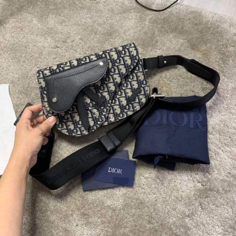 DIOR SADDLE POUCH BAG, Luxury, Bags & Wallets on Carousell