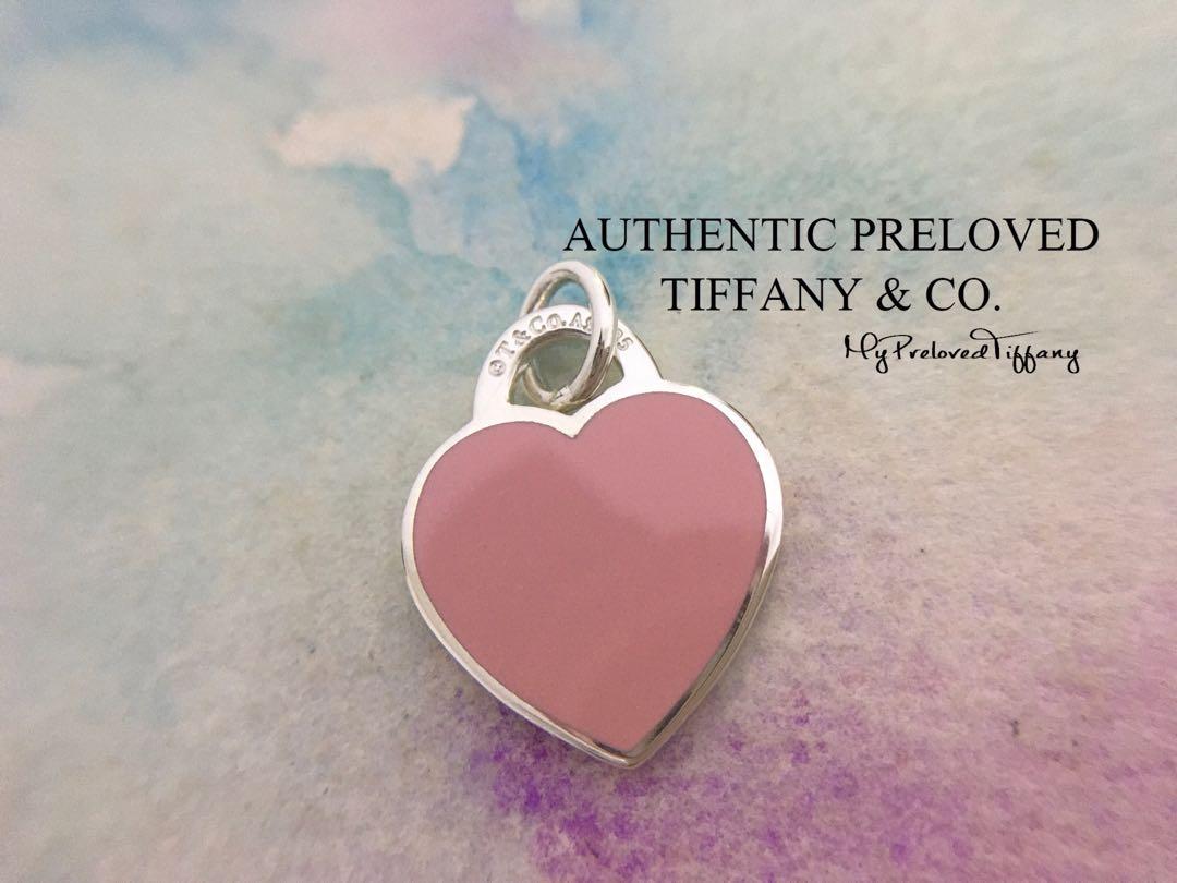 Tiffany pink heart deals charm