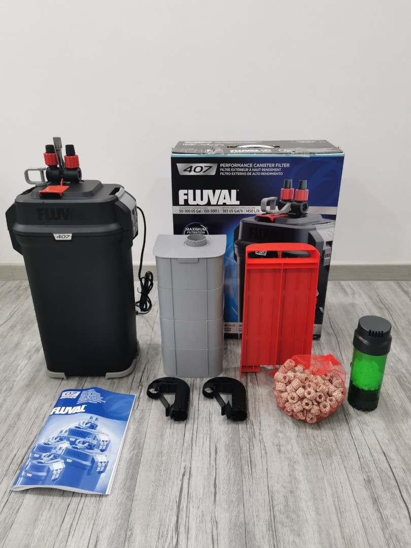 FLUVAL 407 External Canister Filter, Pet Supplies, Homes & Other Pet