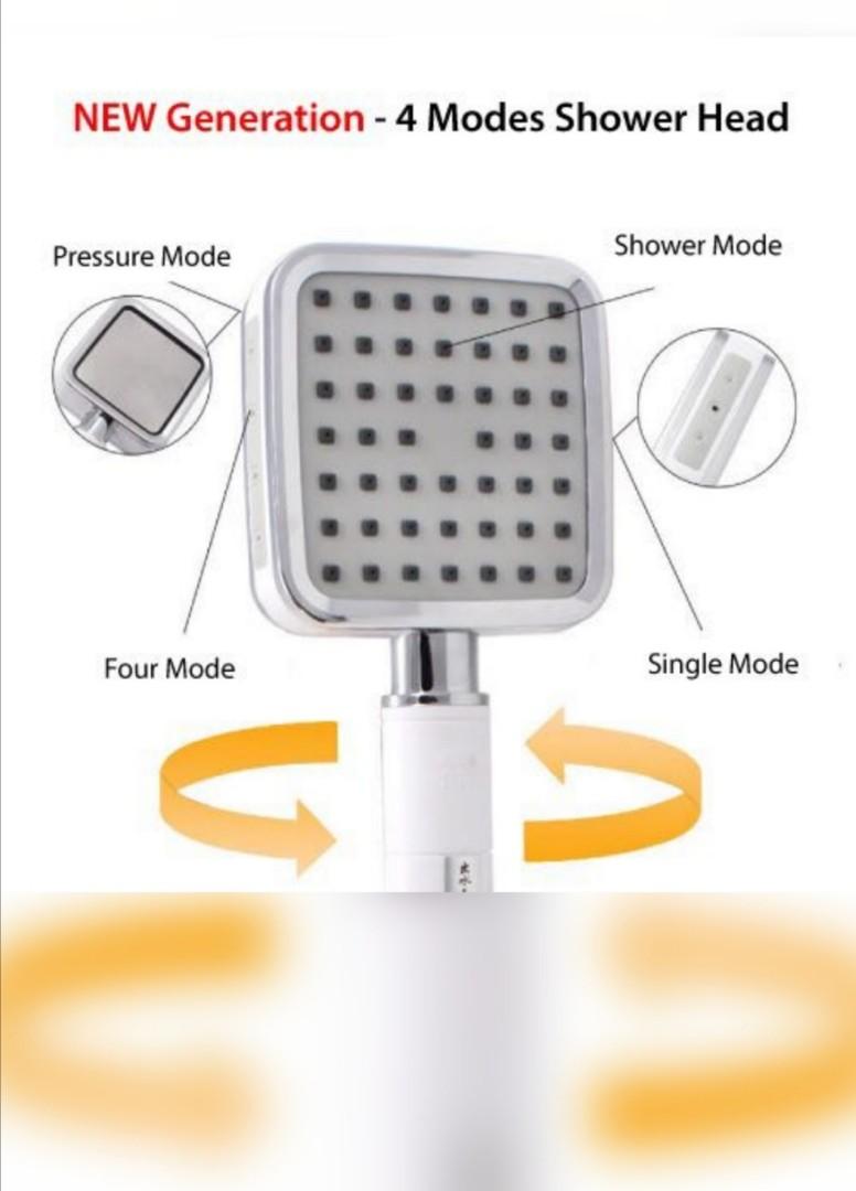 [Free Delivery] Multi Pressure Korean Shower Head, Furniture & Home