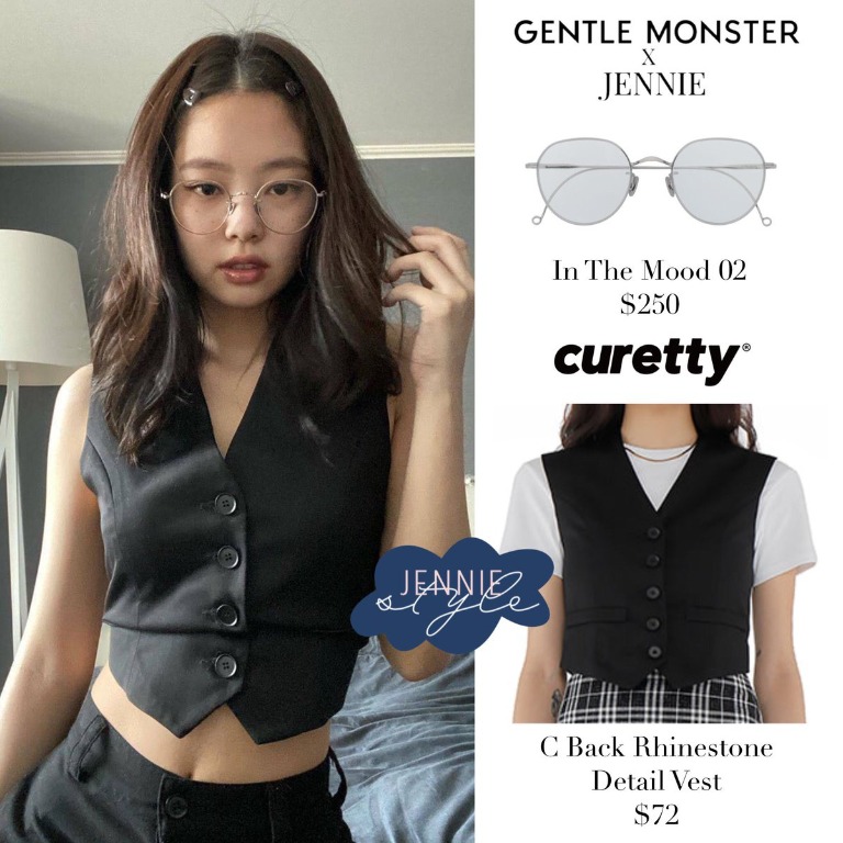 Gentle Monster x Jennie In the Mood 02 銀色titanium glasses 鈦金屬