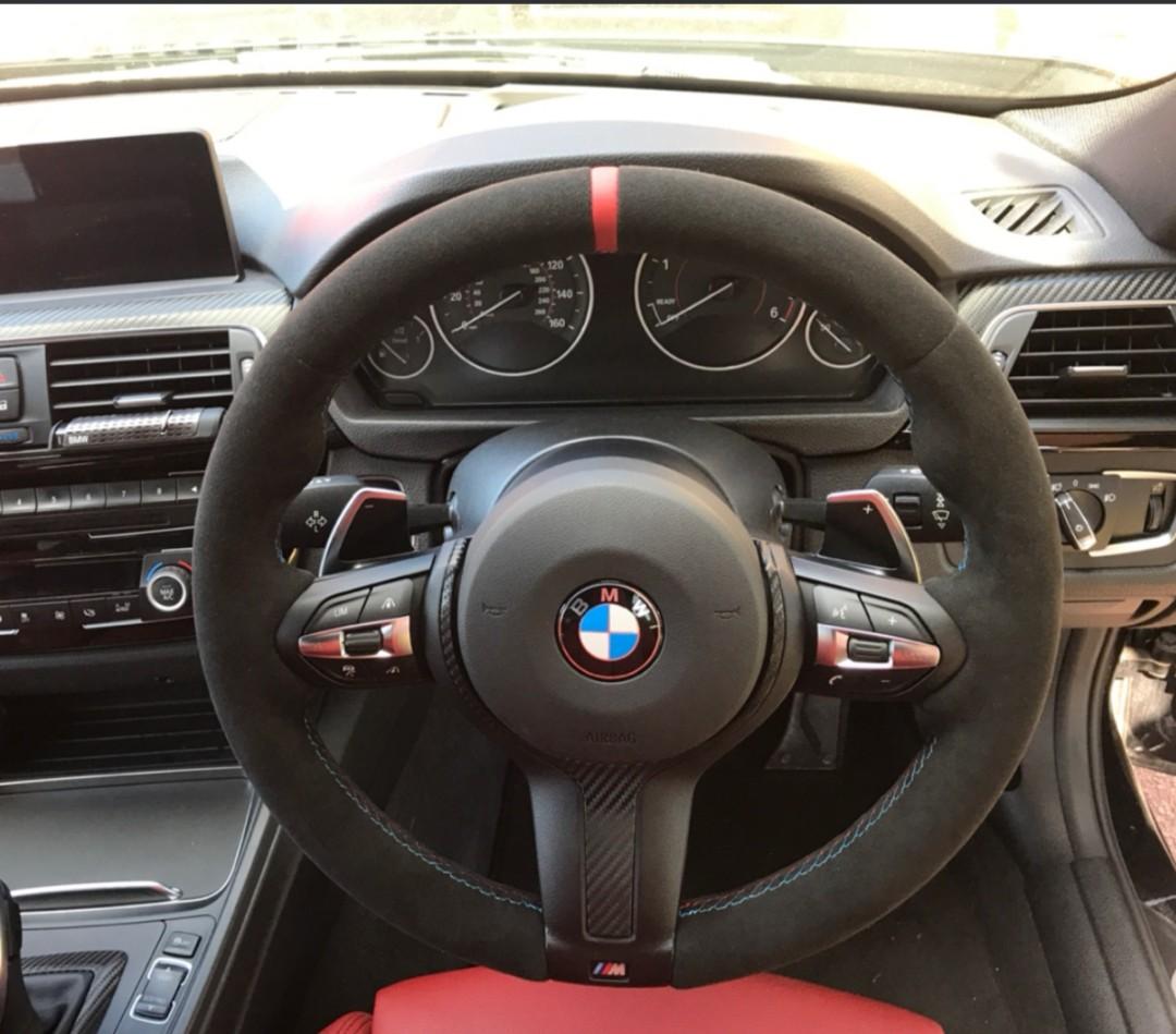 Bmw alcantara online steering wheel