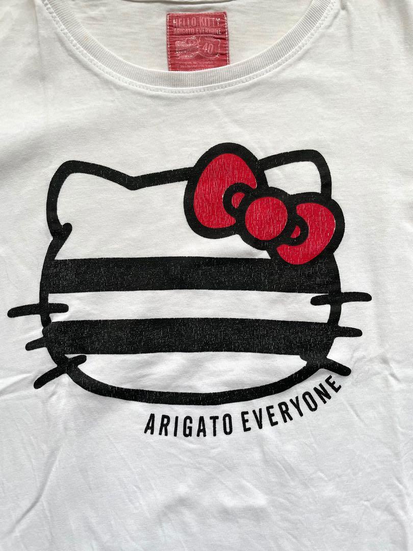 Giordano Hello Kitty Shirt (Category: Shirts) located in Muntinlupa City. Submitted by juliaooly (Listing ID 1098937885, Image 2). Description: ❀ Some discolouration in the front design and tag ❀ Size M ❀ Message for Inquiries or ww photos! ☺.