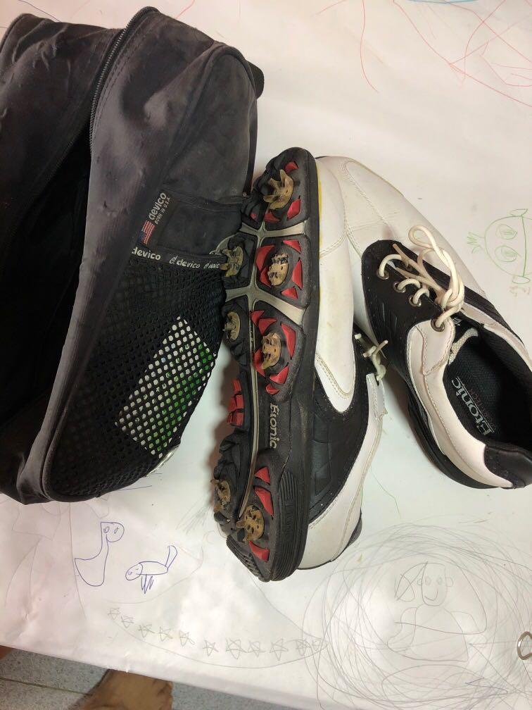 Golf Shoes and bag