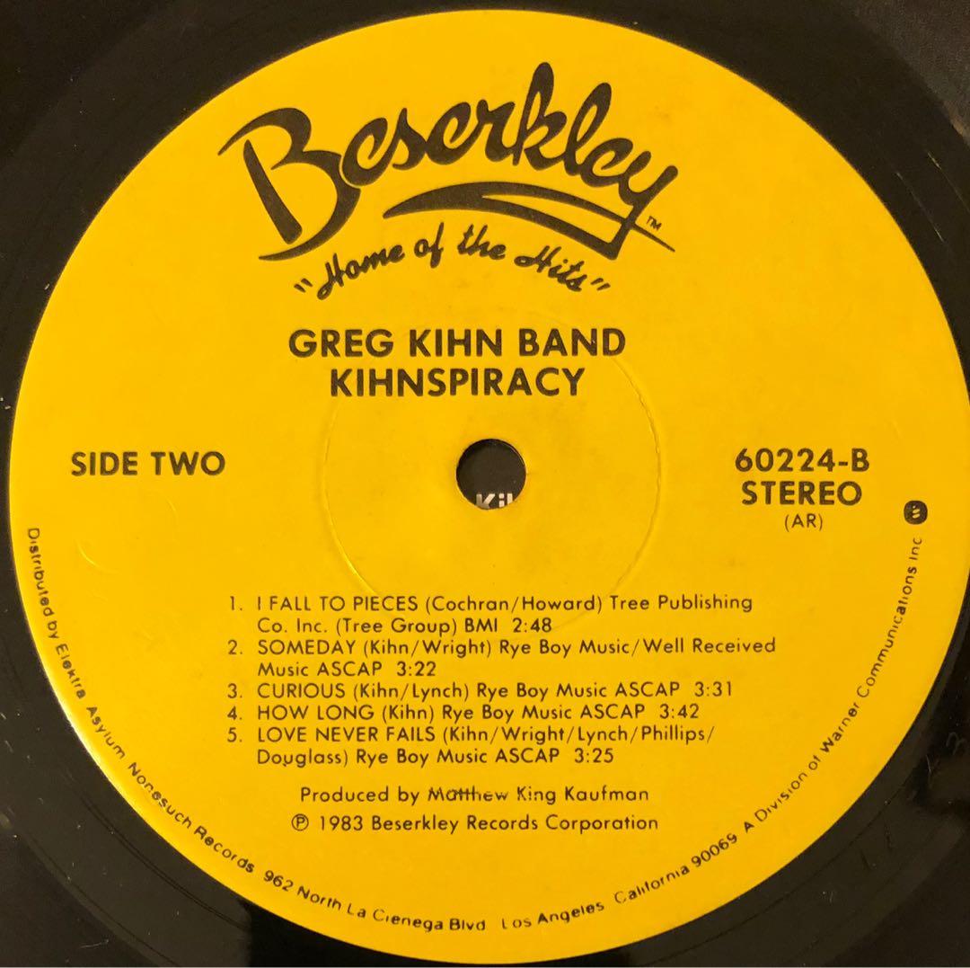 greg kihn band~”kihnspiracy” LP ~ 黑膠唱片, 興趣及遊戲, 收藏