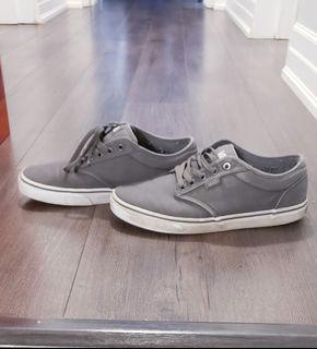 Grey Men's Vans - Size 9