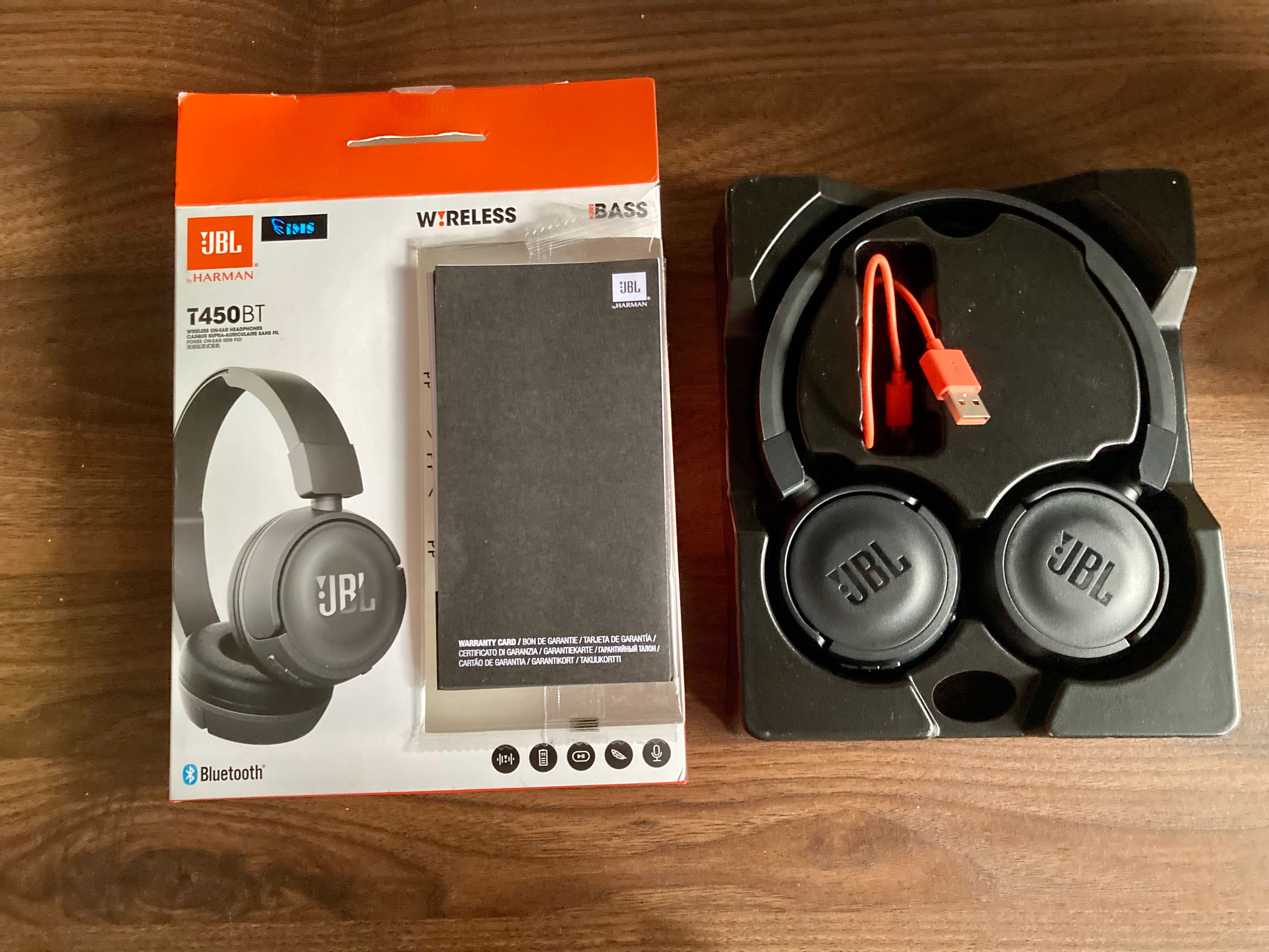 HEADSET JBL T450BT Headphone wireless bluetooth, Elektronik, Audio di  Carousell
