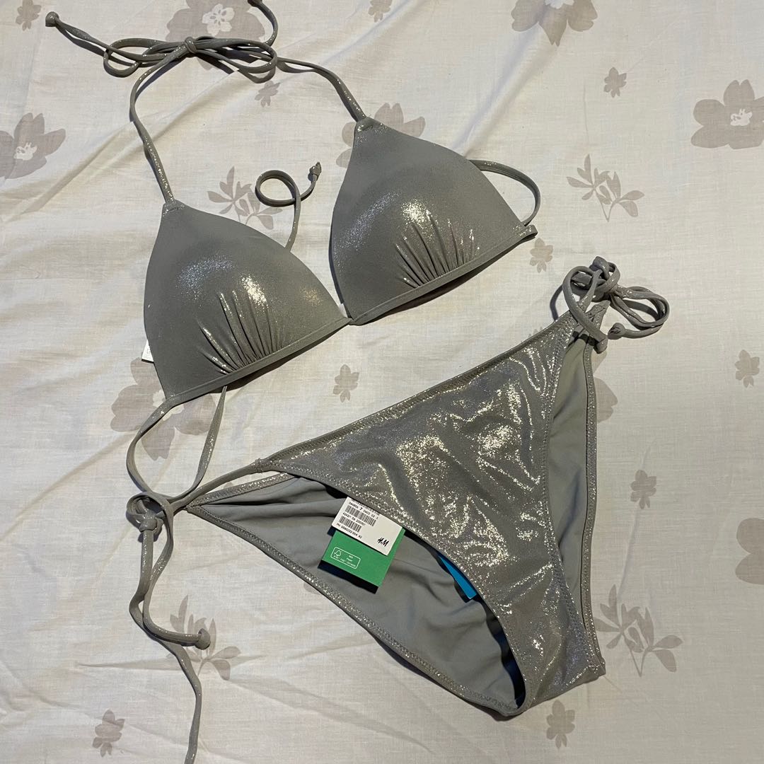h&m silver bikini