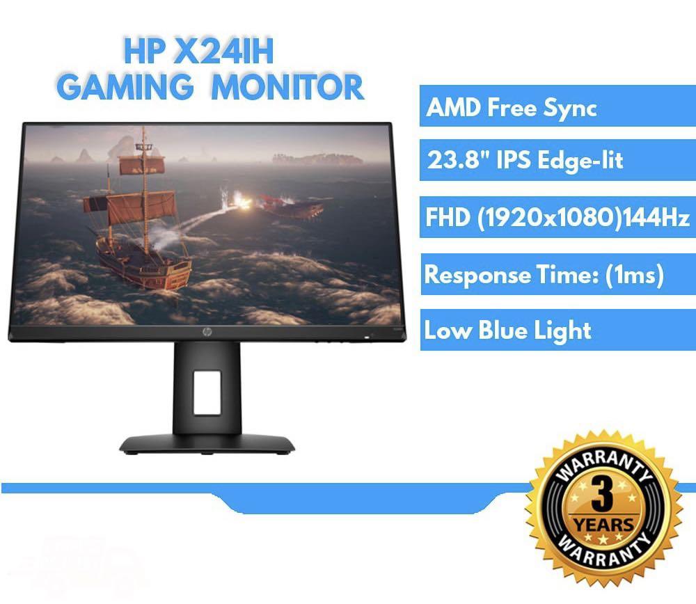 HP X24ih Gaming Monitor- AMD FreeSync/ 144Hz/ 23.8