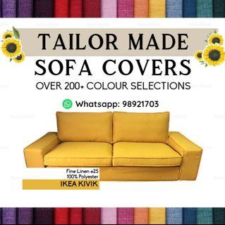Ikea KIVIK whole set sofa cover, KIVIK 2 seat 3 seat chaise lounge sofa cover, Ikea Sofa Cover, Custom Made