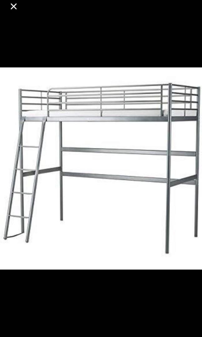 Ikea metal bunk bed, Furniture & Home Living, Furniture, Bed Frames