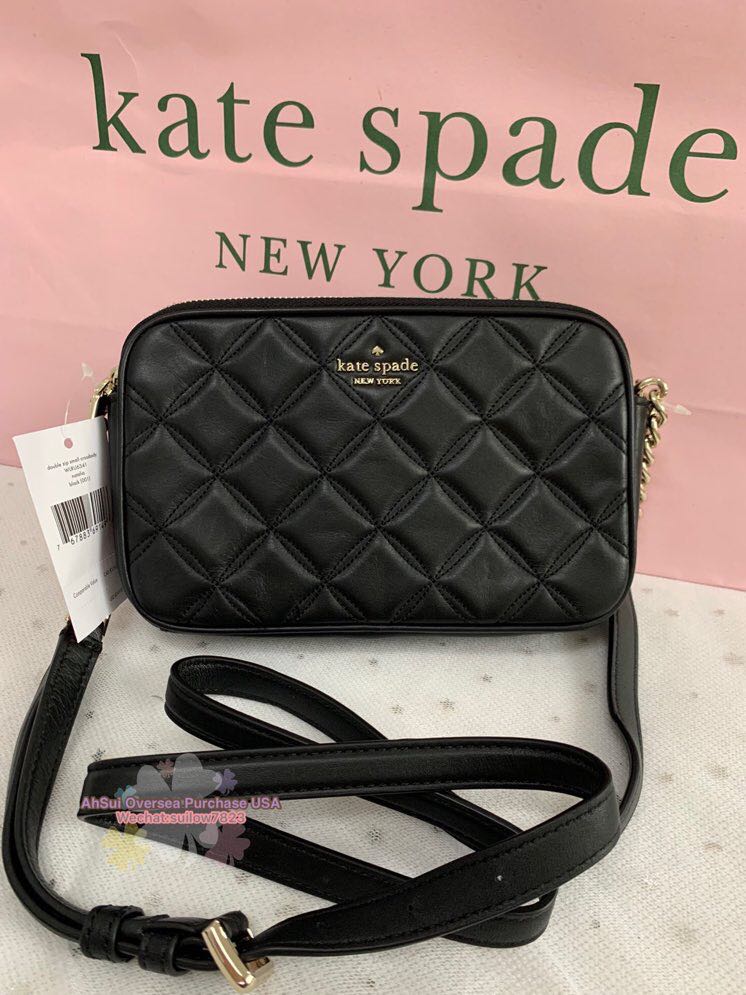 Kate spade top double zipper crossbody