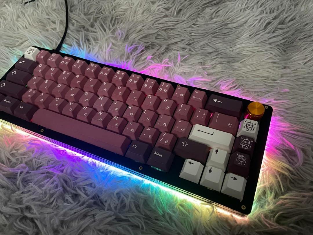  Keyboard Knob 65 Custom MW65 Hotswap Mechanical Keyboard W Underglow