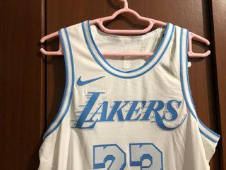 Nike LA Lakers Anthony Davis Icon Swingman Jersey Mens Sz 40 Small WISH  patch