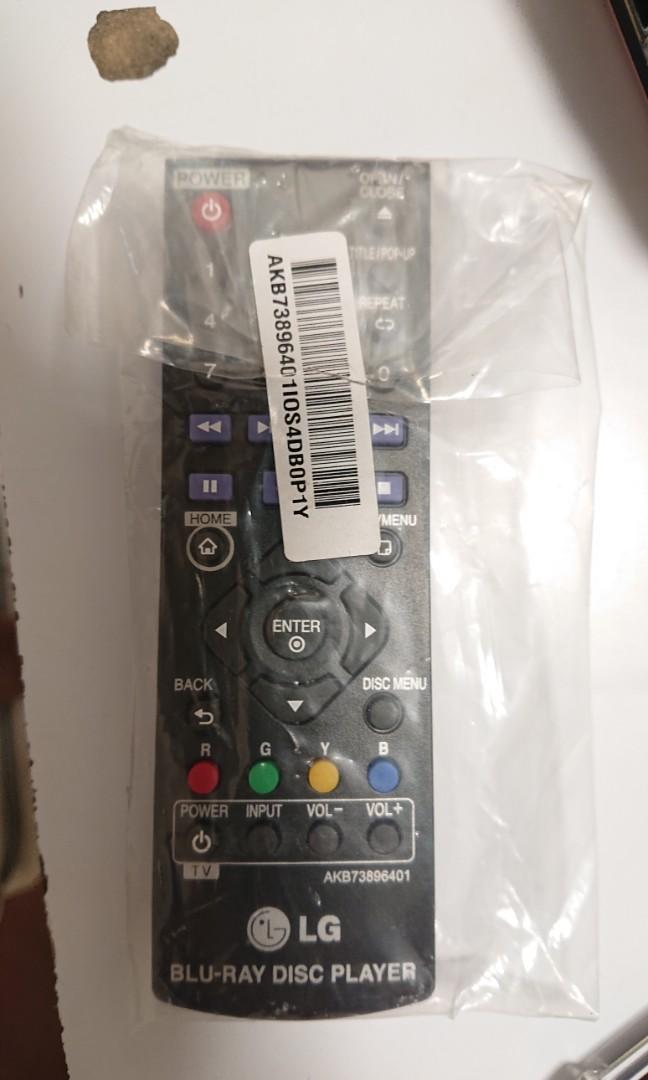 LG BLURAY DISC PLAYER REMOTE CONTROL, 家庭電器, 電視 & 其他娛樂, 藍光及播放器 Carousell