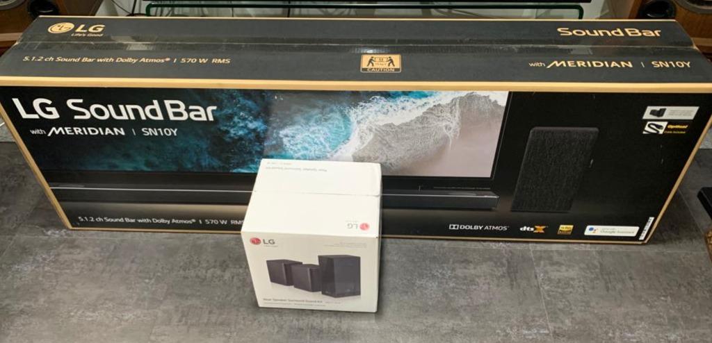 Lg Sn10y 港行 Spk8 S 7 1 2ch High Res Audio Dolby Atmos Dts X Soundbar 音響器材 Soundbar 揚聲器 藍牙喇叭 耳擴 Carousell