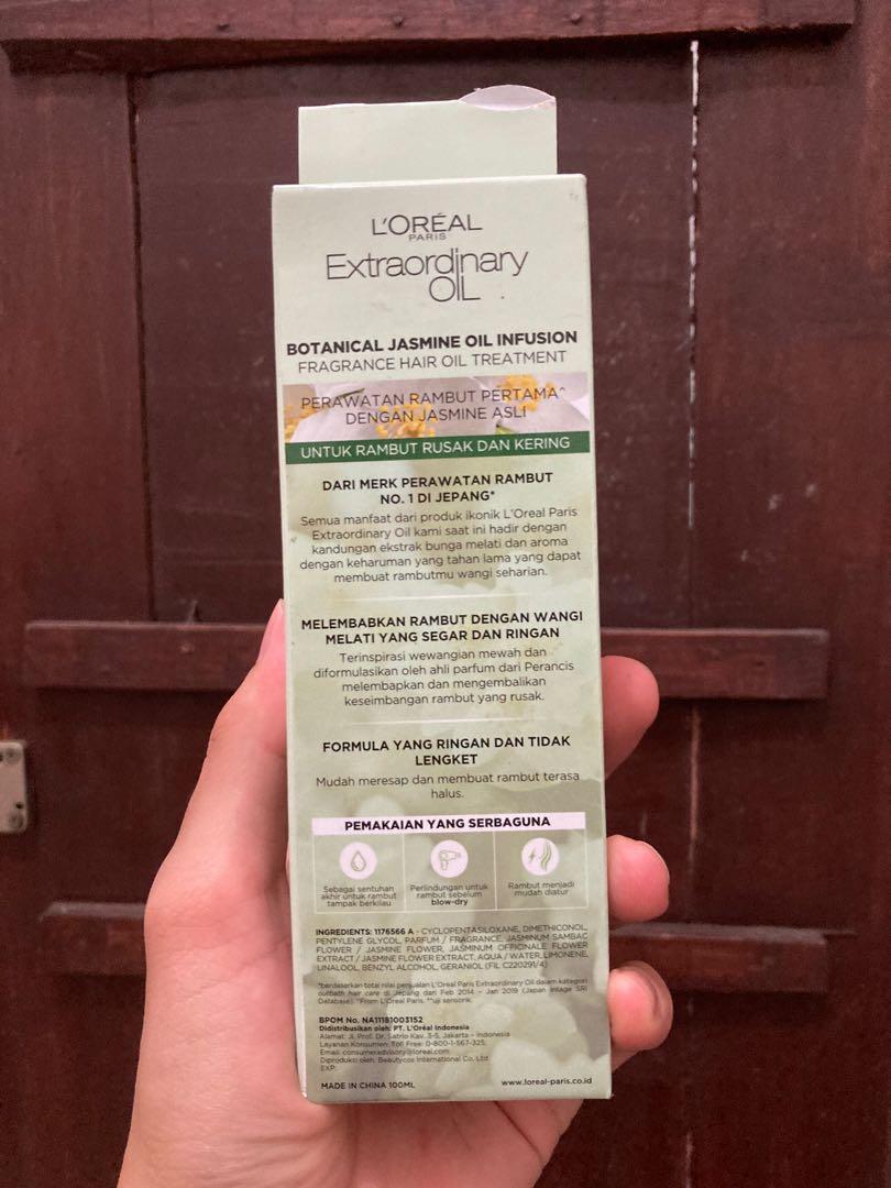 Loreal Extraordinary Oil Jasmine Dry Hair Kesehatan Kecantikan Perawatan Rambut Di Carousell