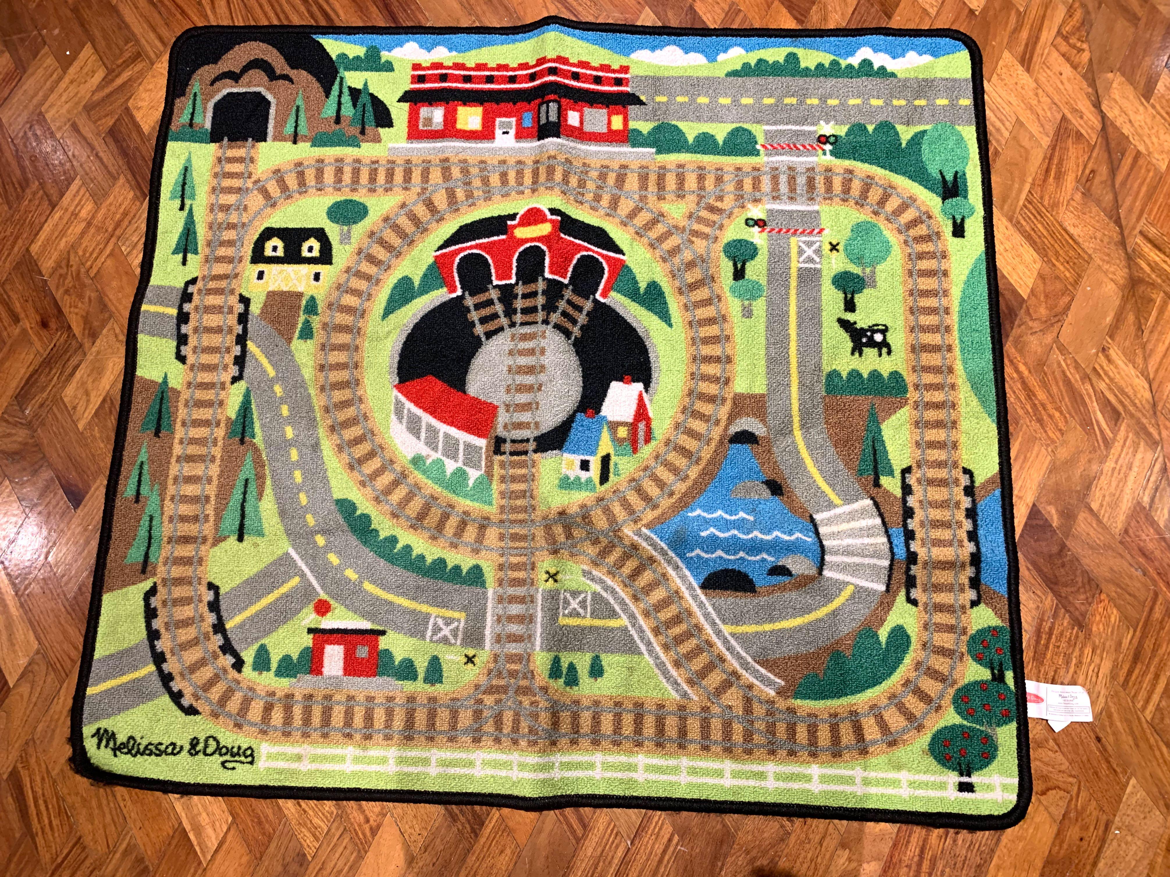 Melissa and doug train sales mat