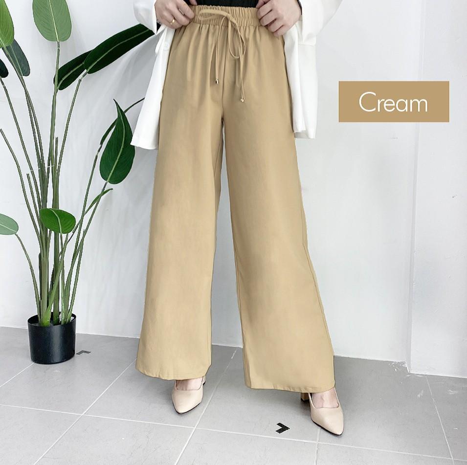 NEW Khaki Denim Cotton Palazzo