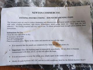 Newton commercial sound deadening pads