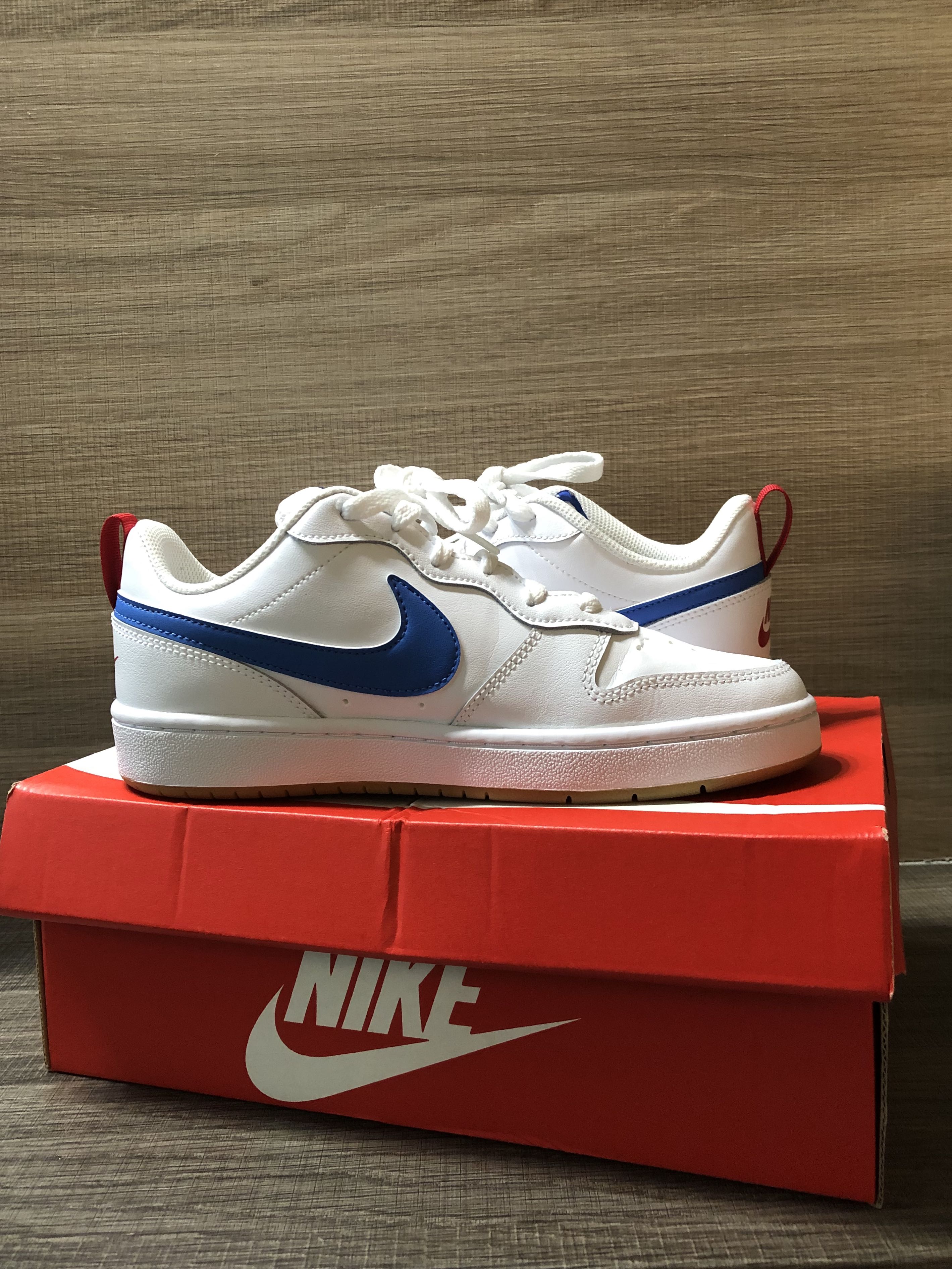 sneakers court borough low 2 gs nike bleu