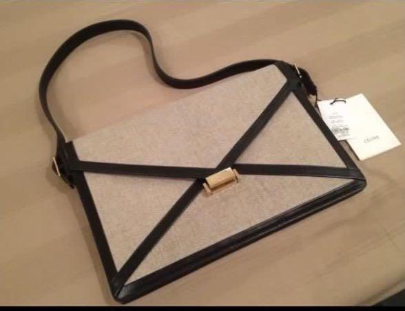 Celine linen online bag